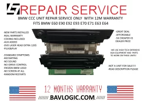 BMW CCC REPAIR SERVICE ONLY 2004-2009 with 1 YEAR WARRANTY