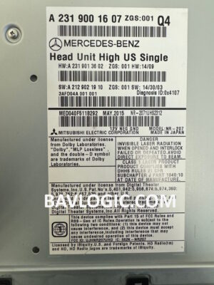 Mercedes-Benz NTG 4.7 Repaired by Bavlogic